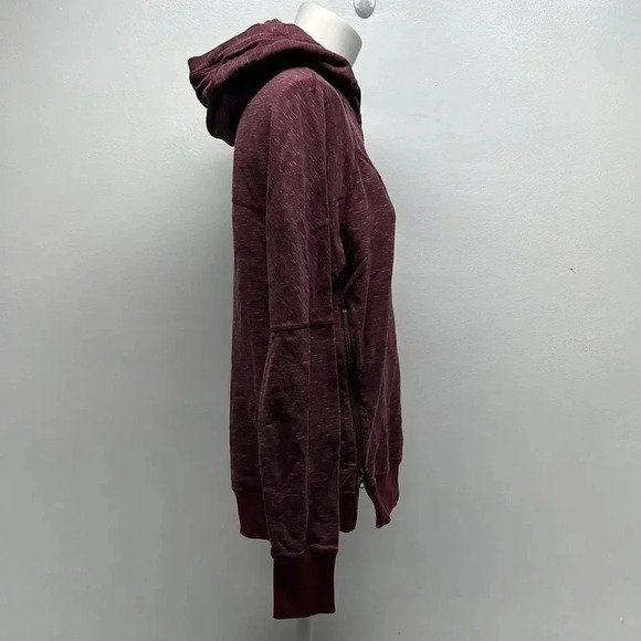 Lululemon Om & Roam Hoodie Sweatshirt Pullover Double Zip Hooded Maroon Rust 2 - Picture 6 of 13